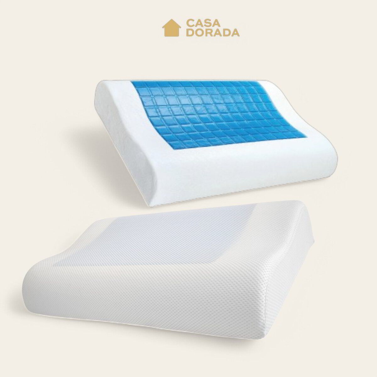 Almohada Ortopédica Cool Gel Ergo - Casa Dorada