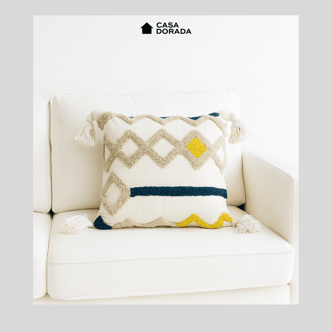 Cojín Decorativo 45x45 cm para Sala y Cama | Casa Dorada - Casa Dorada