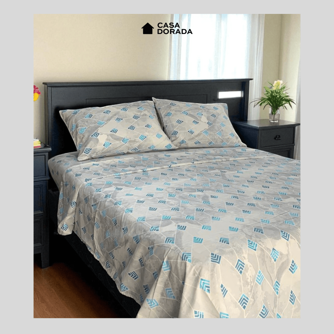 Juego de Sabanas Silver Estampada - Casa Dorada