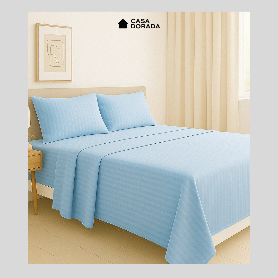 Juego Sabana Silver Unicolor - Casa Dorada