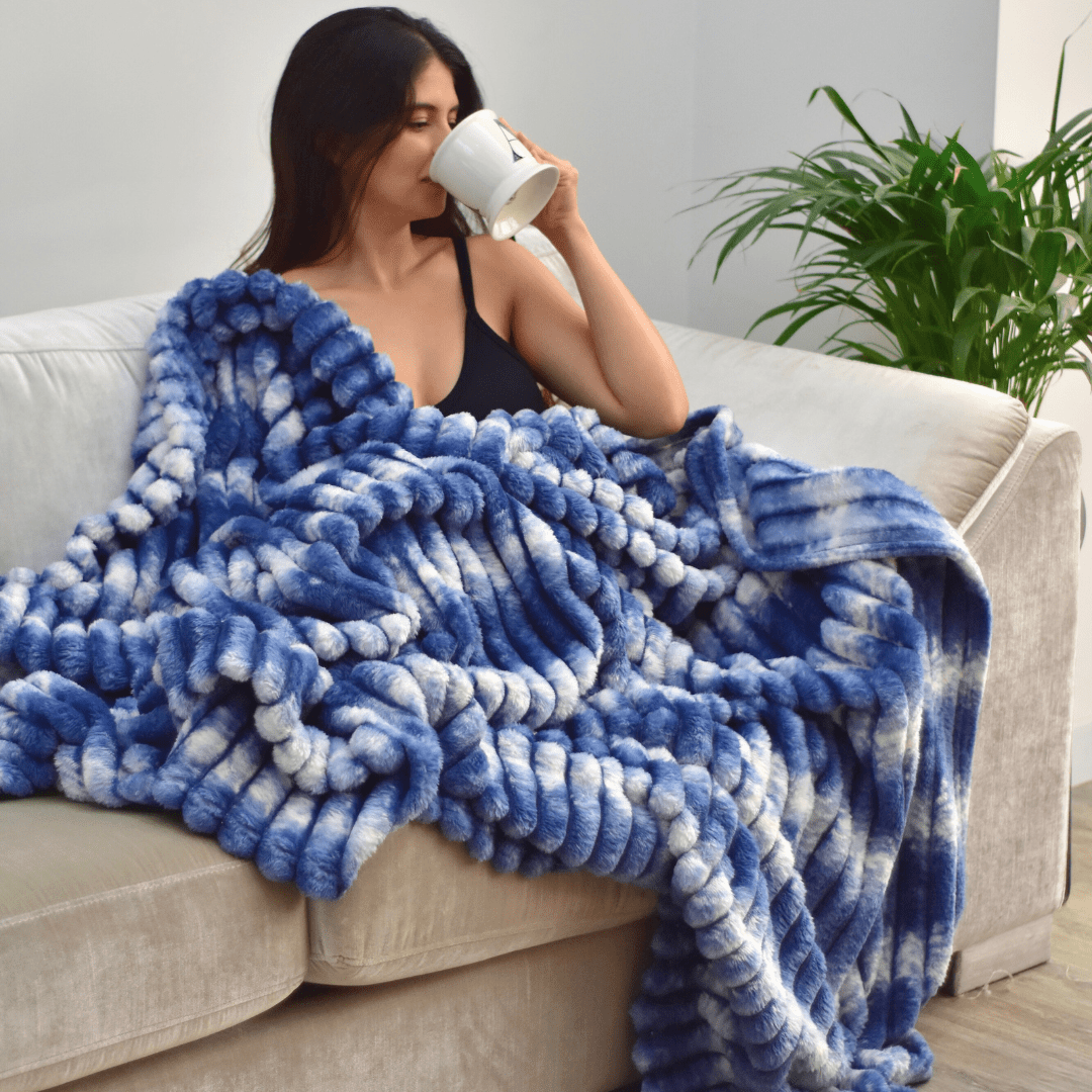 Cobija Premium Acanalada - 310g microfibra Ligera 180x2 mt | Casa Dorada - Casa Dorada