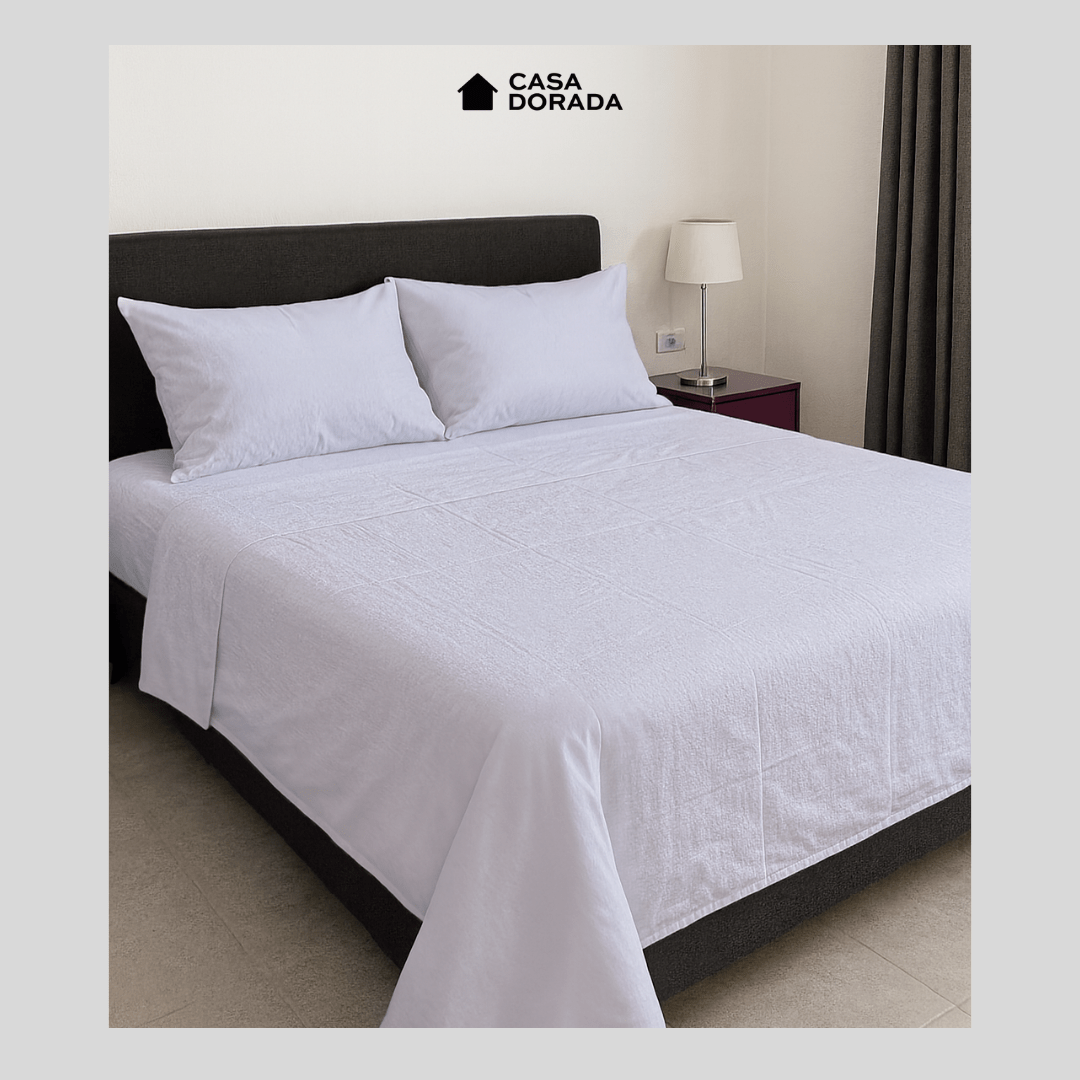 Juego de Sábanas Platinum 100% algodón - Casa Dorada