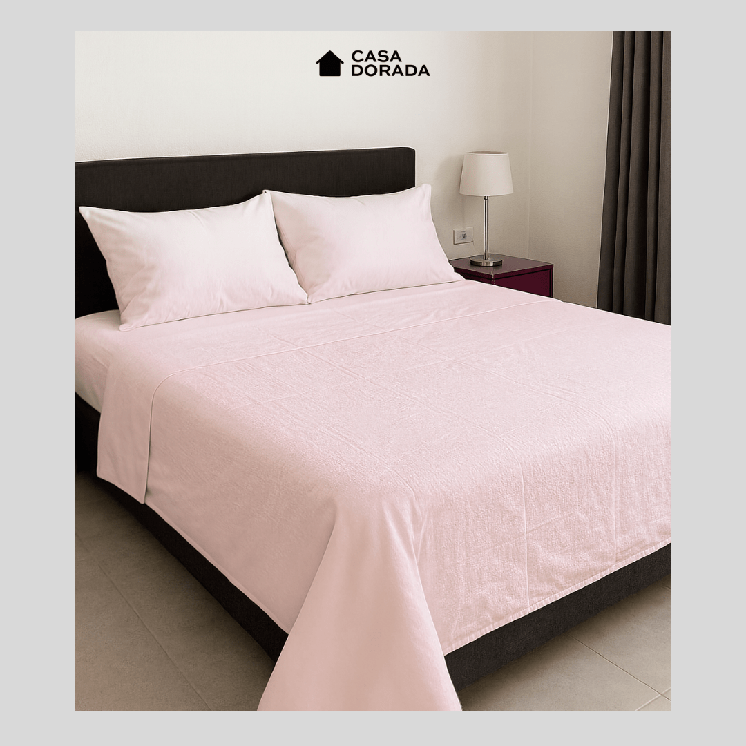 Juego de Sábanas Platinum 100% algodón - Casa Dorada