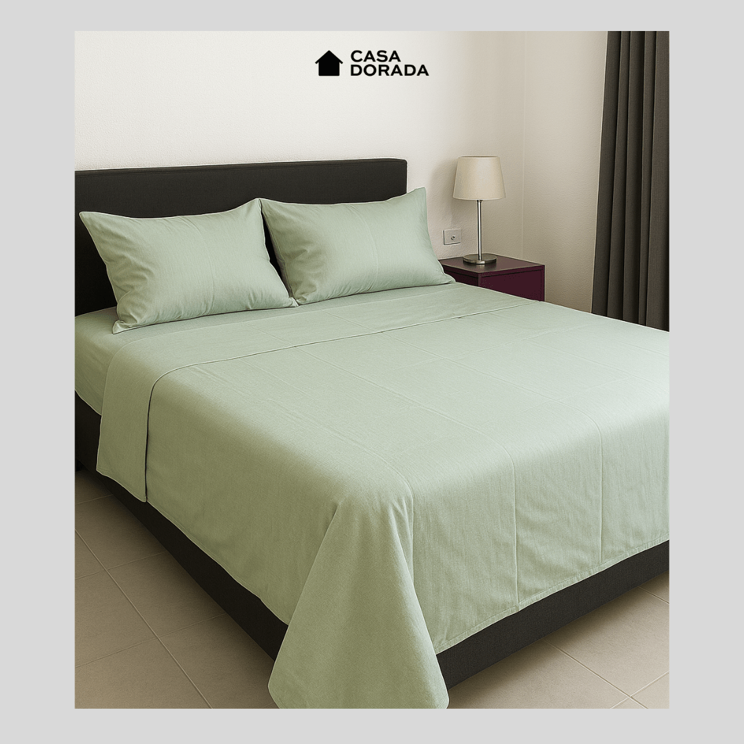 Juego de Sábanas Platinum 100% algodón - Casa Dorada