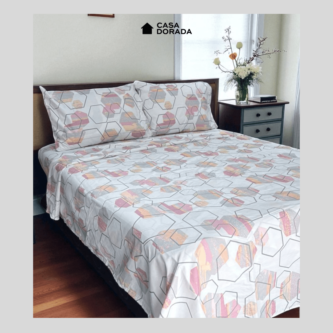 Juego de Sabanas Silver Estampada - Casa Dorada
