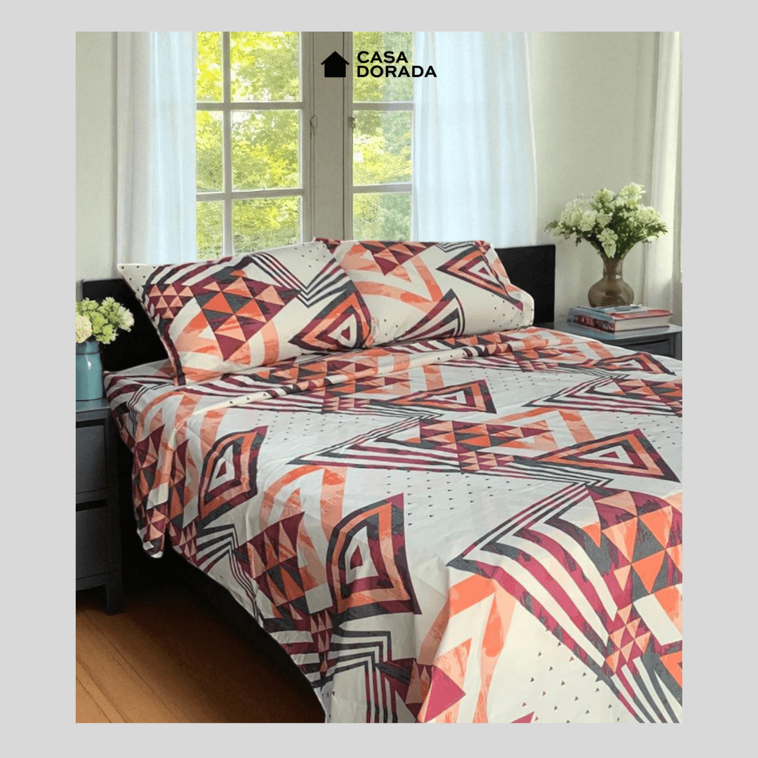 Juego de Sabanas Silver Estampada - Casa Dorada