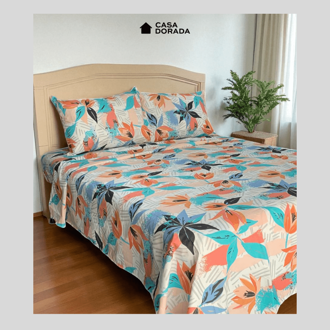 Juego de Sabanas Silver Estampada - Casa Dorada