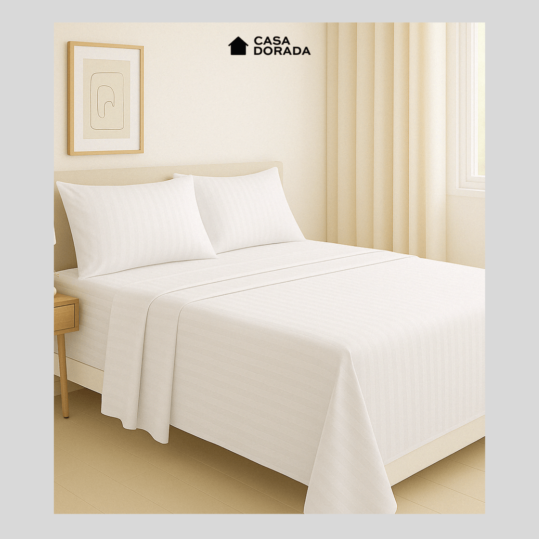 Juego Sabana Silver Unicolor - Casa Dorada