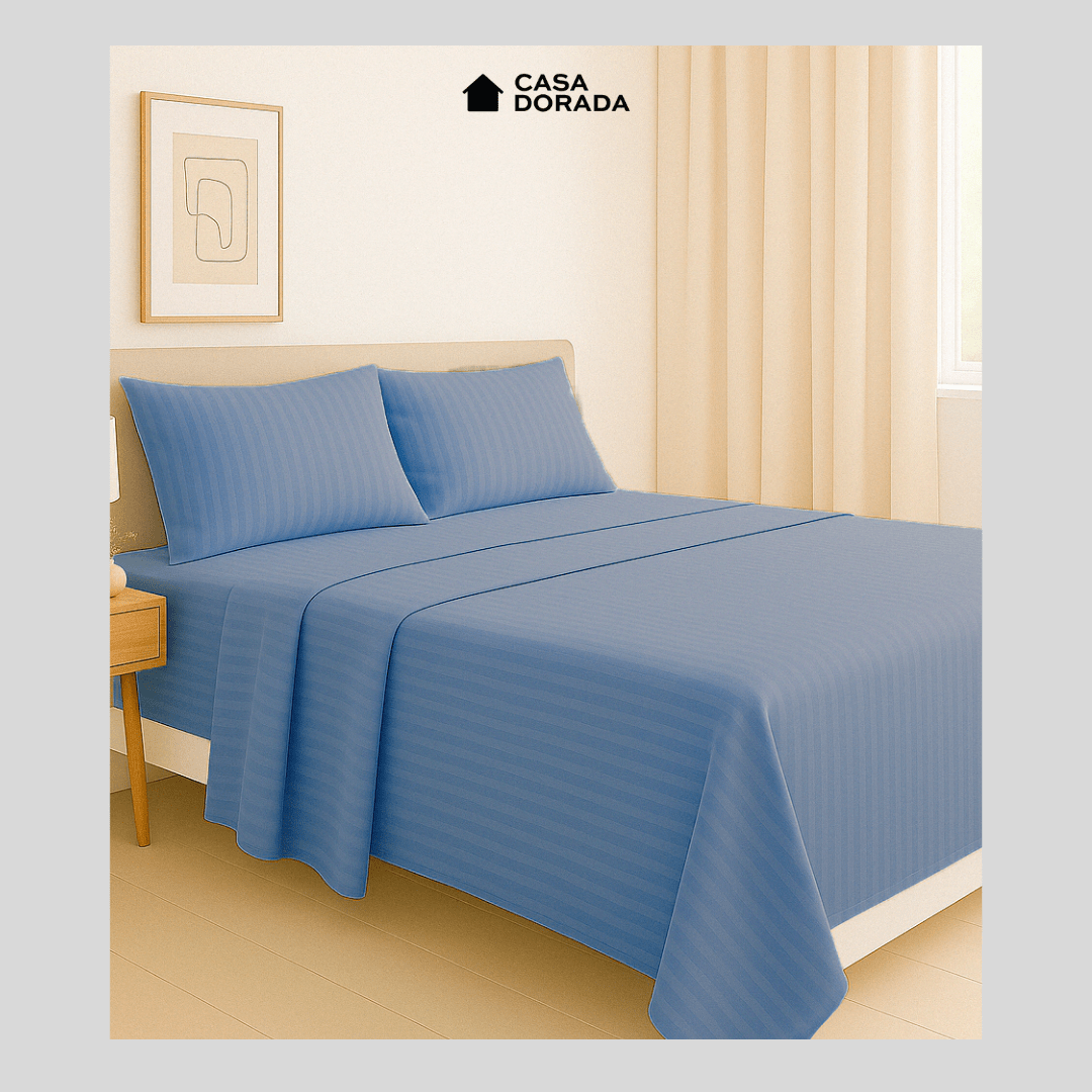 Juego Sabana Silver Unicolor - Casa Dorada