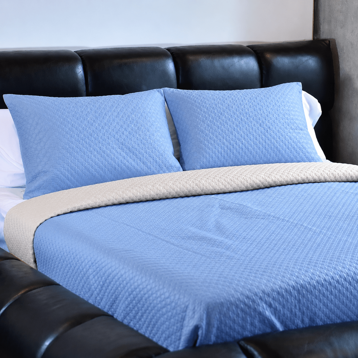 Tendido Emmanuel para cama - Doble Faz Unicolor en Microfibra | Casa Dorada - Casa Dorada