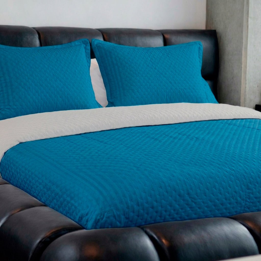 Tendido Emmanuel para cama - Doble Faz Unicolor en Microfibra | Casa Dorada - Casa Dorada