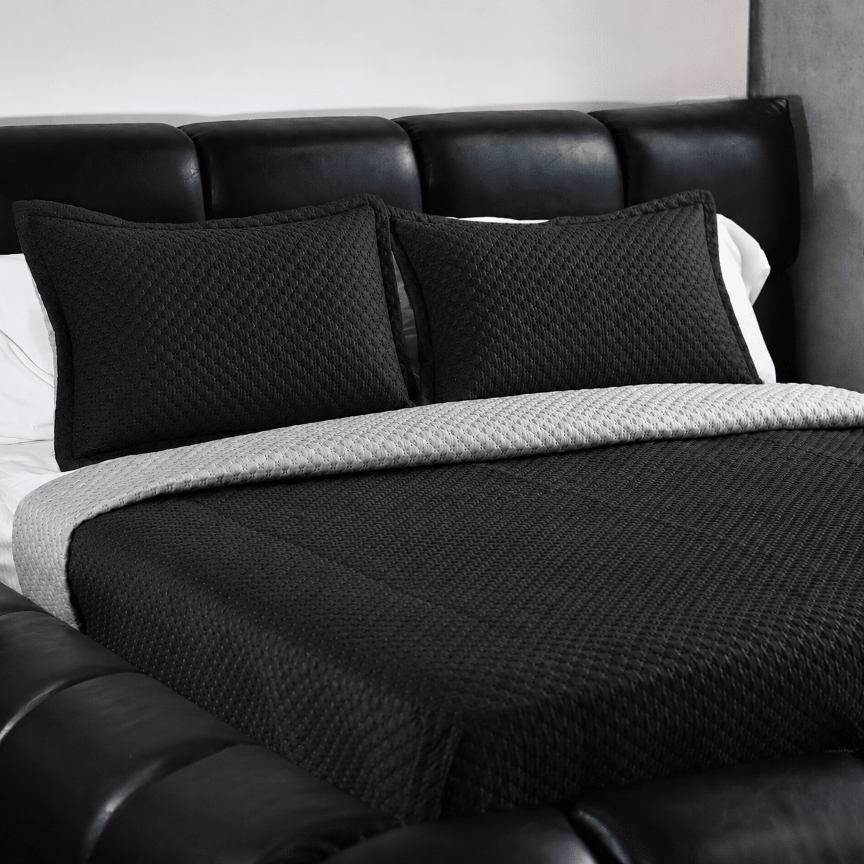 Tendido Emmanuel para cama - Doble Faz Unicolor en Microfibra | Casa Dorada - Casa Dorada